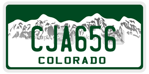 CJA656  license plate in CO