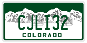 CJLI32  license plate in CO