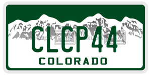 CLCP44  license plate in CO