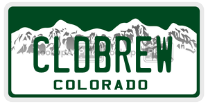 CLDBREW  license plate in CO