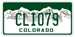 CLI079  license plate in CO