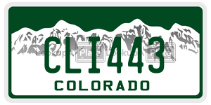 CLI443  license plate in CO