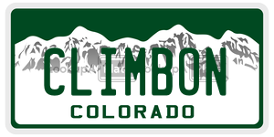 CLIMBON  license plate in CO