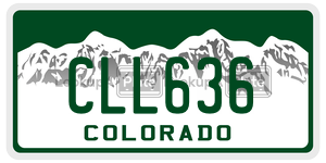 CLL636  license plate in CO