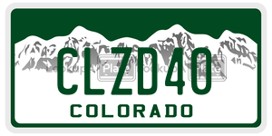 CLZD40  license plate in CO