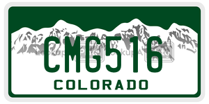 CMG516  license plate in CO