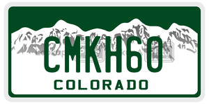 CMKH60  license plate in CO