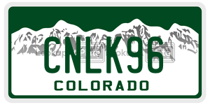 CNLK96  license plate in CO