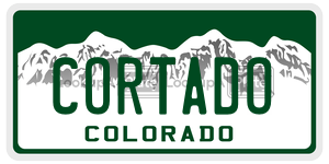 CORTADO  license plate in CO
