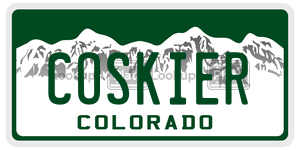COSKIER  license plate in CO