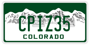 CPIZ35  license plate in CO