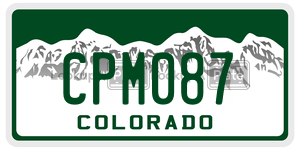CPM087 license plate in Colorado