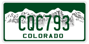 CQC793  license plate in CO