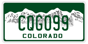 CQG099 license plate in Colorado