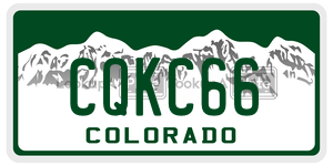 CQKC66  license plate in CO