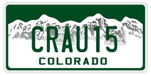 CRAU15  license plate in CO