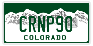 CRNP90  license plate in CO