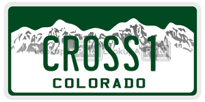 CROSS1  license plate in CO
