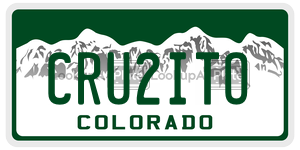 CRU2ITO  license plate in CO
