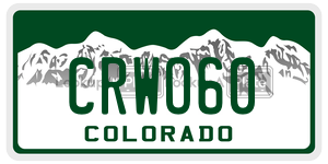 CRWO60  license plate in CO