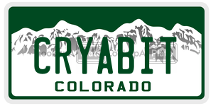 CRYABIT  license plate in CO