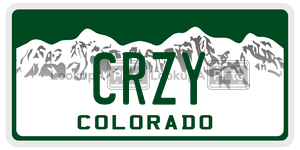 CRZY  license plate in CO