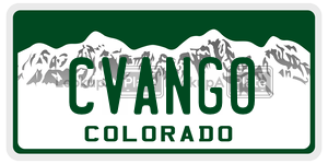 CVANGO  license plate in CO