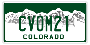 CVOM21  license plate in CO