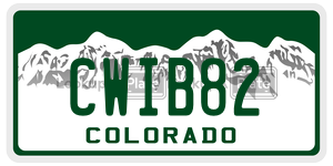 CWIB82  license plate in CO