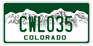CWLO35  license plate in CO