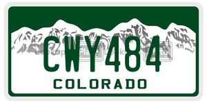 CWY484  license plate in CO