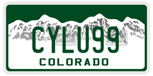 CYLU99  license plate in CO