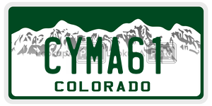 CYMA61  license plate in CO