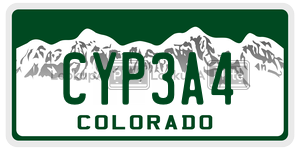 CYP3A4  license plate in CO