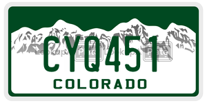CYQ451  license plate in CO