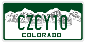 CZCY10  license plate in CO