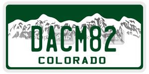 DACM82  license plate in CO