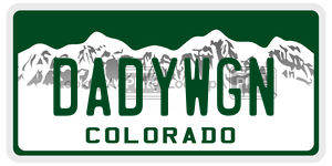 DADYWGN  license plate in CO