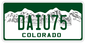 DAIU75  license plate in CO
