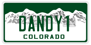 DANDY1  license plate in CO