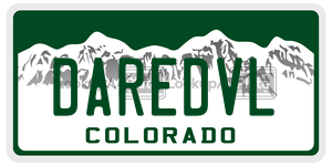 DAREDVL  license plate in CO