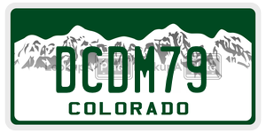 DCDM79  license plate in CO