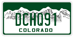 DCHQ91  license plate in CO