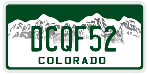 DCQF52  license plate in CO