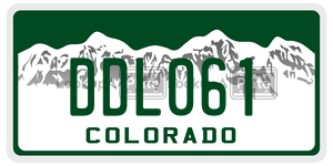 DDL061  license plate in CO