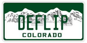 DEFLIP  license plate in CO
