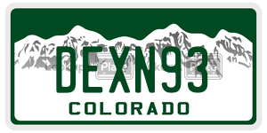 DEXN93  license plate in CO