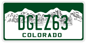 DGLZ63  license plate in CO