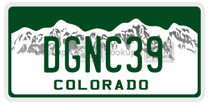 DGNC39  license plate in CO