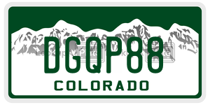 DGQP88  license plate in CO